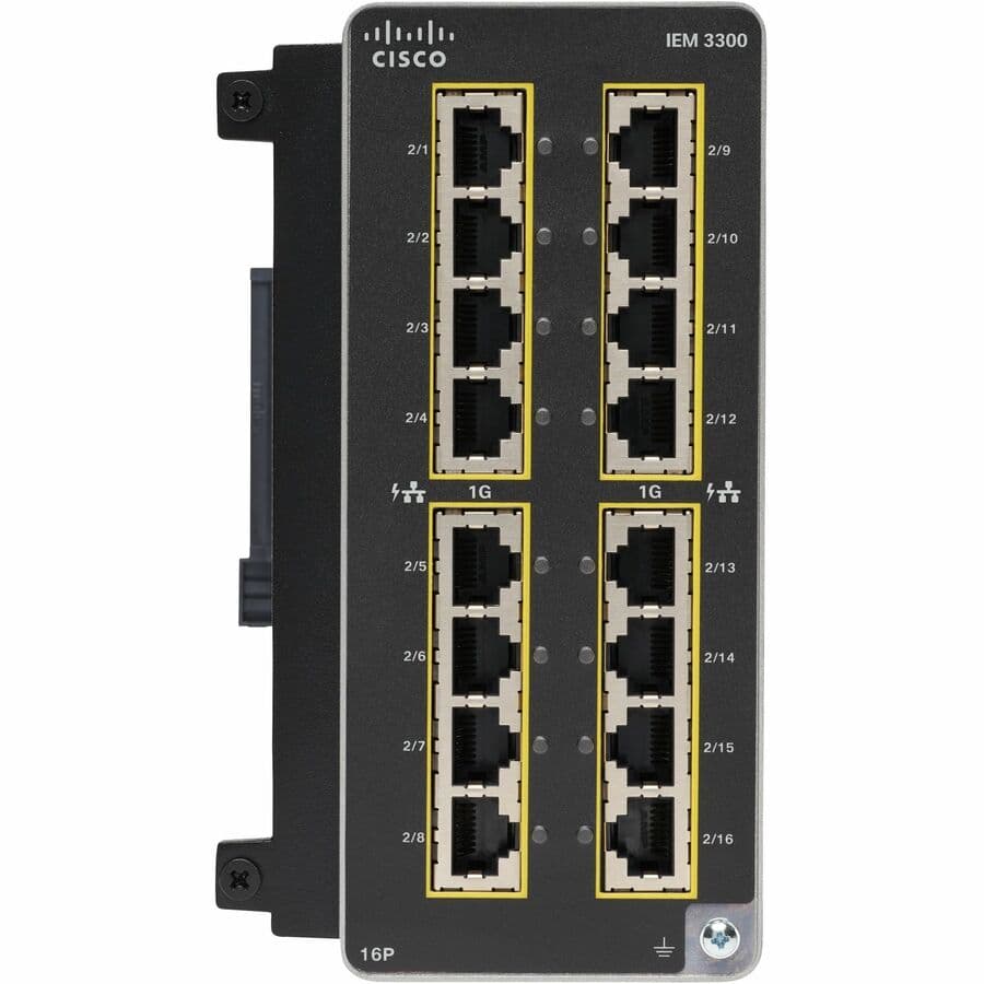 Cisco Catalyst IE3300 Rugged Series Module, 16 Non-PoE Copper