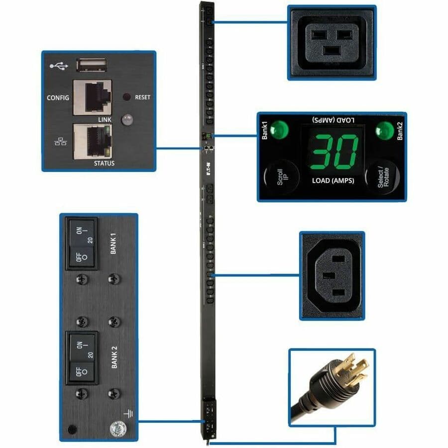 Eaton 5.5kW Single-Phase Switched PDU