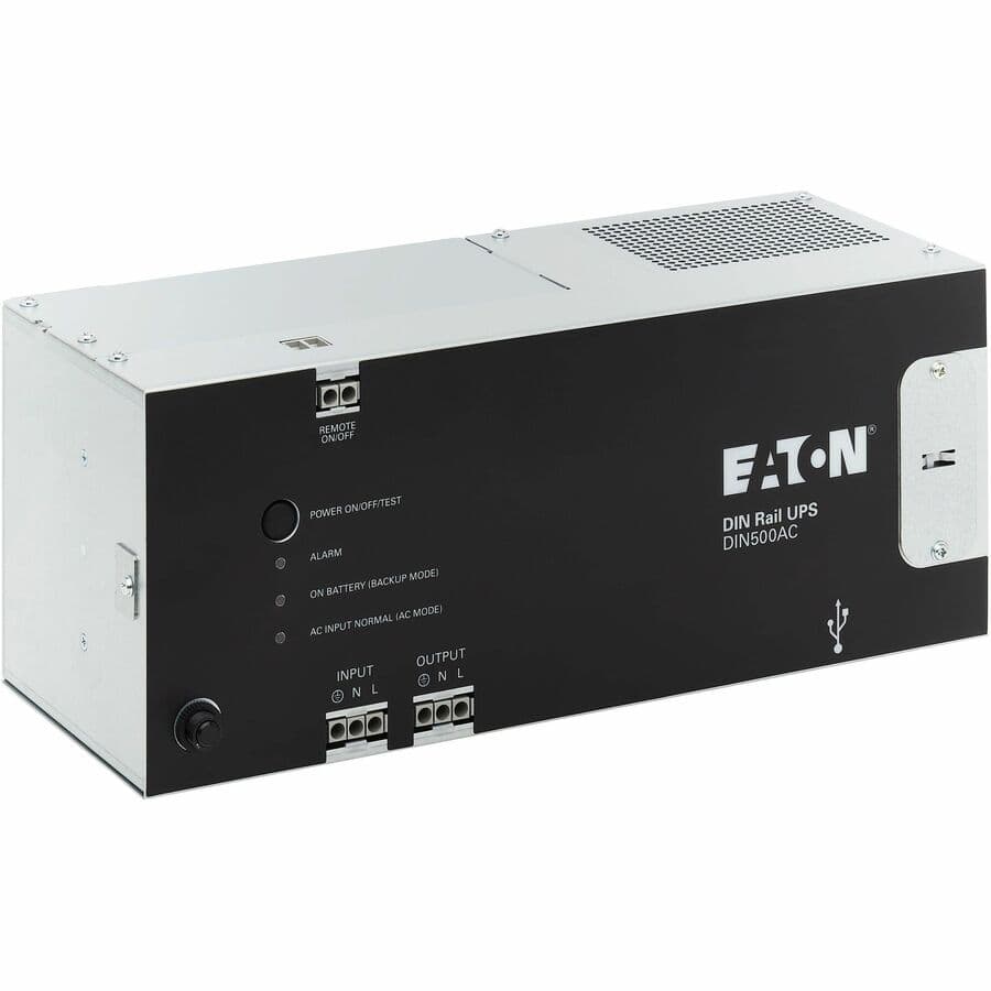 Eaton 500VA 300W 120V AC DIN Rail Industrial UPS