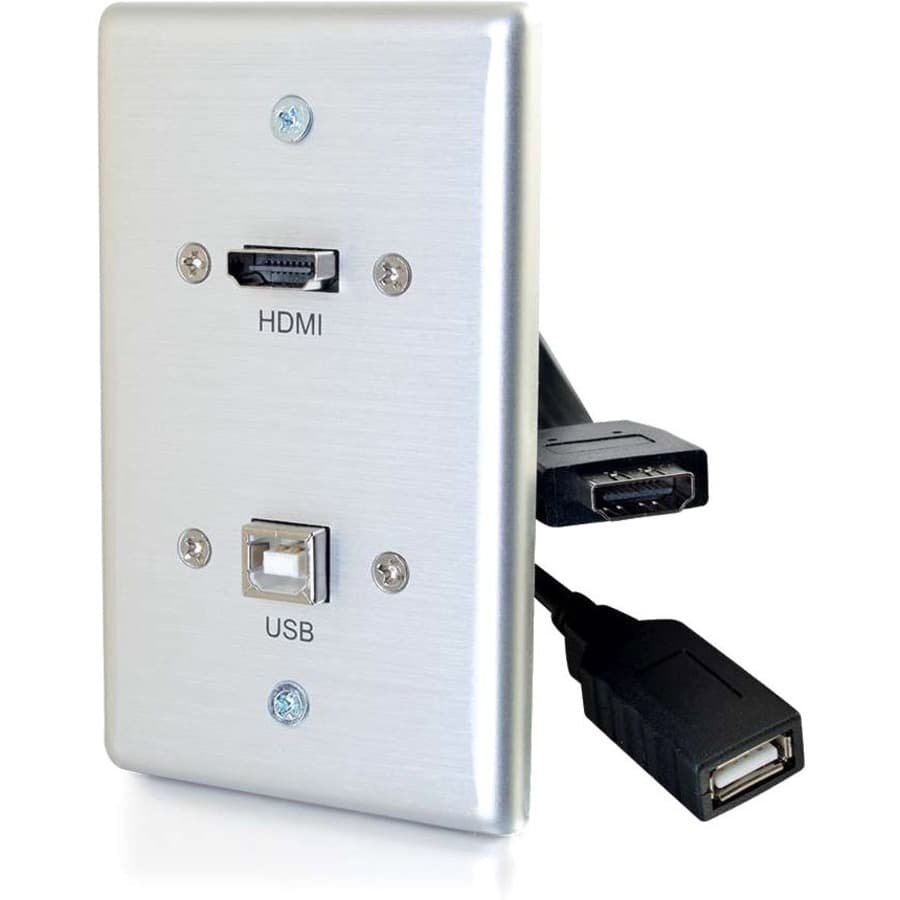 C2G HMDI and USB B Pass Through Wall Plate