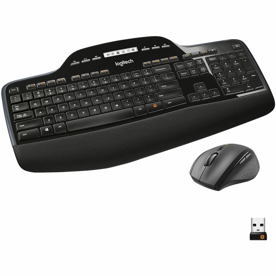 Logitech MK710 Wireless Keyboard and Mouse Combo for Windows, 2.4GHz Advanced Wireless, Wireless Mouse, Multimedia Keys, 3-Year Battery Life, PC/Mac