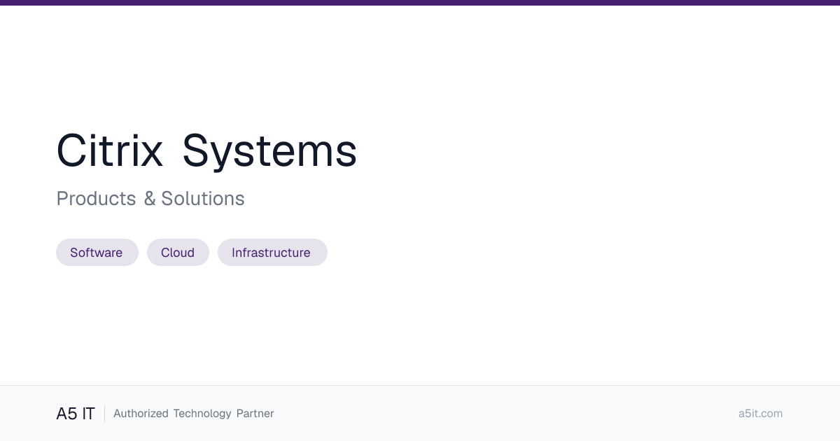 Citrix Systems Products & Solutions