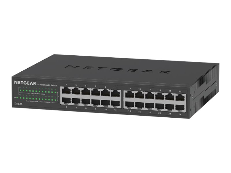NETGEAR 24-port Gigabit Unmanaged Switch for plug-and-play connectivity